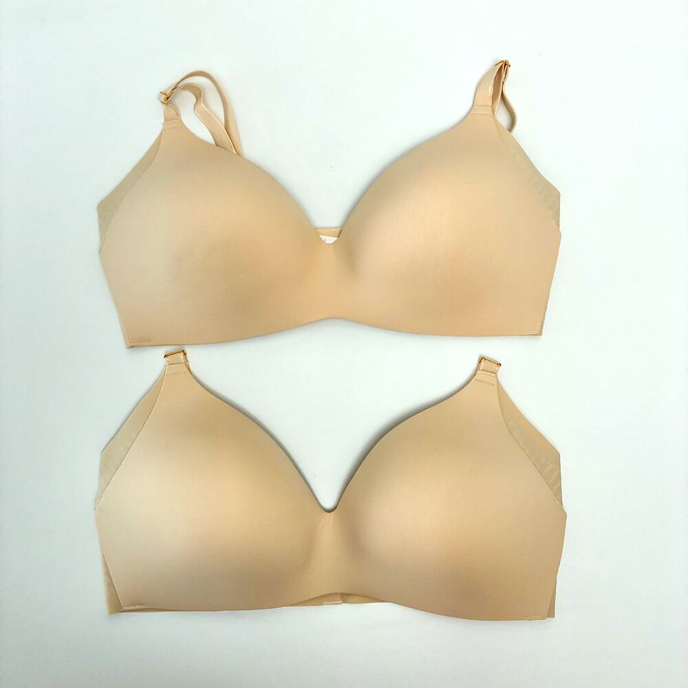 Two (2) Nude Knix WingWoman Contour Bras - Size 5 (36D, 38C, 40C)